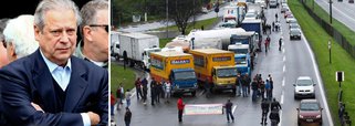 Dirceu chama de sabotagem movimento de caminhoneiros