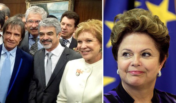 Com o Rei, artistas vão a Dilma sobre novo Ecad