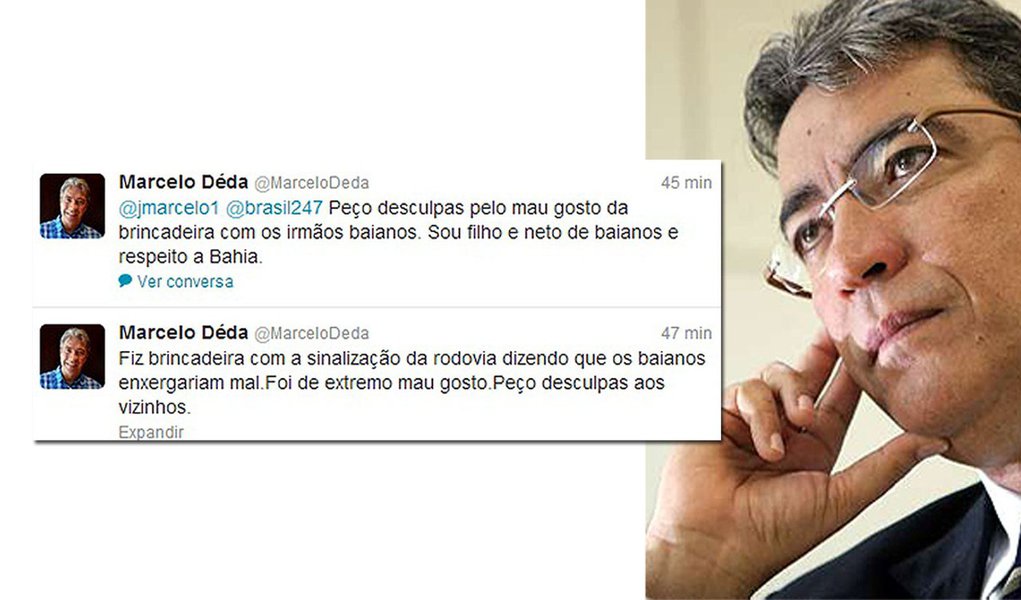 Marcelo Déda pede desculpas aos baianos