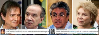 Aloysio barra Ecad e irrita o Rei, Caetano e Marta