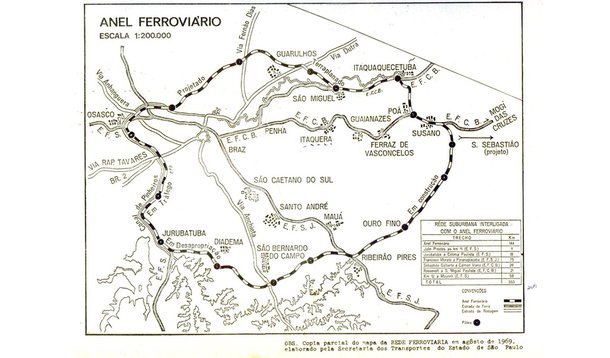 Obras do Ferroanel de São Paulo vão começar em 2013