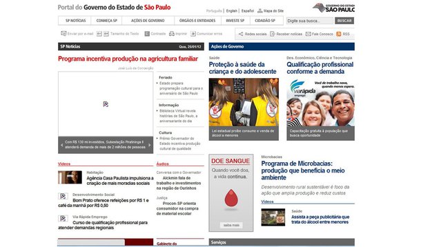 Site do governo de São Paulo fica fora do ar