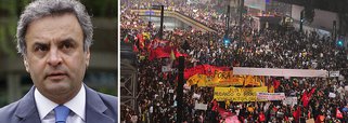 Aécio: "insatisfação é com toda a classe política"