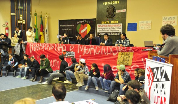 Ocupação em Santa Maria entra no quarto dia