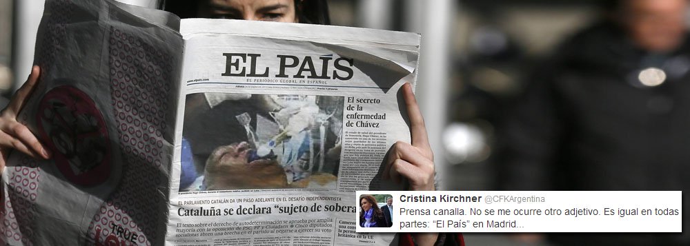 Cristina sobre foto falsa de Chávez: "Canalhada"