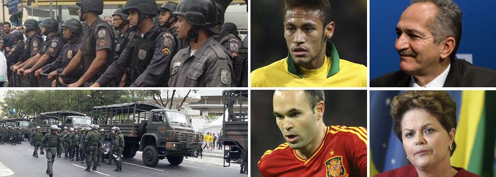 Sem Dilma, Aldo entrega a taça aos campeões