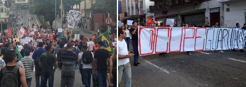 Manifestação em Guarulhos fecha 2 sentidos da Dutra