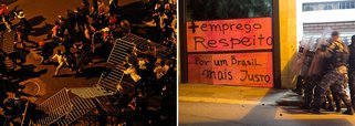 Ato termina em violência em Porto Alegre