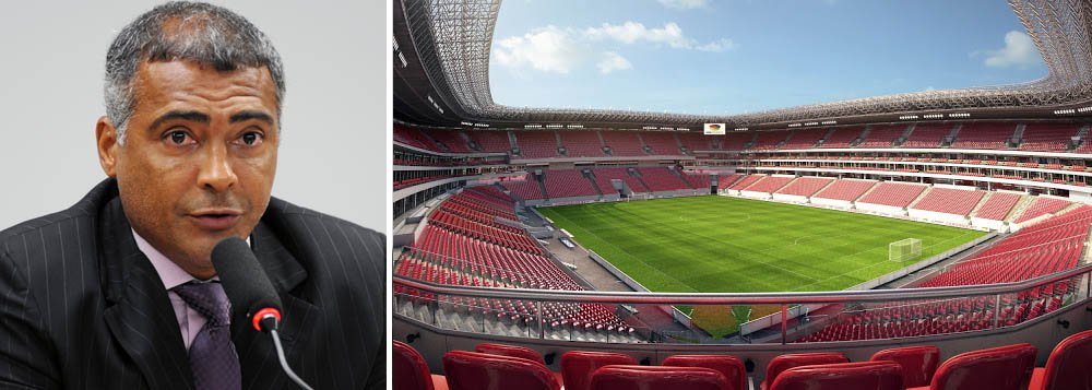 Romário critica acessibilidade da Arena Pernambuco