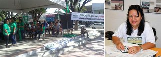 Professores protestam por reajuste