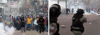 MPF pede suspensão de gás, balas de borracha e spray