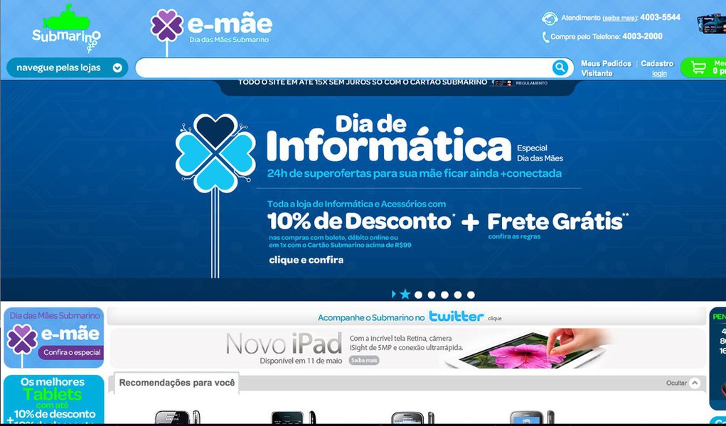 Submarino não para de afundar