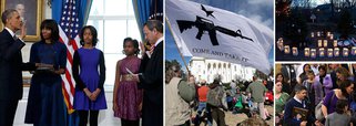 Obama toma posse e encara desafio sobre armas