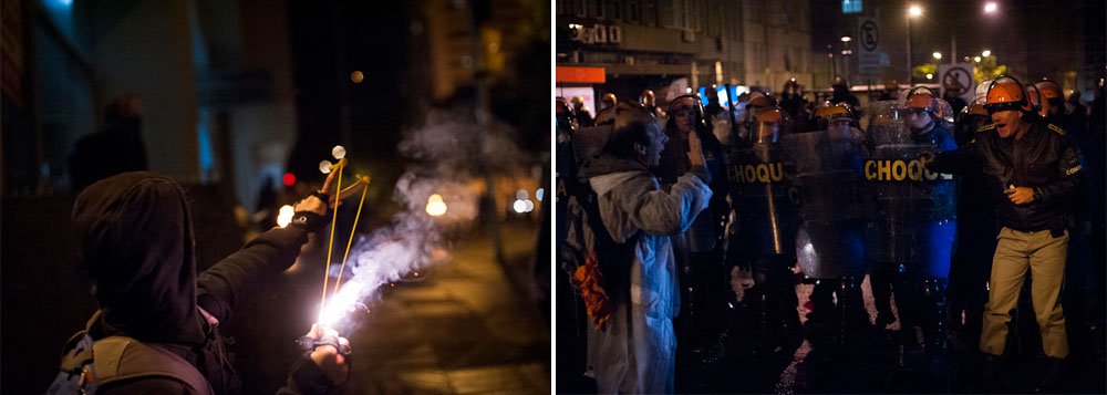 Manifestação termina com violência no Centro de Porto Alegre