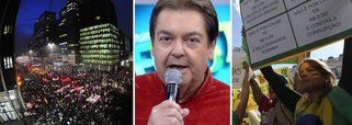Faustão pilota na Globo: "Chapa está esquentando"