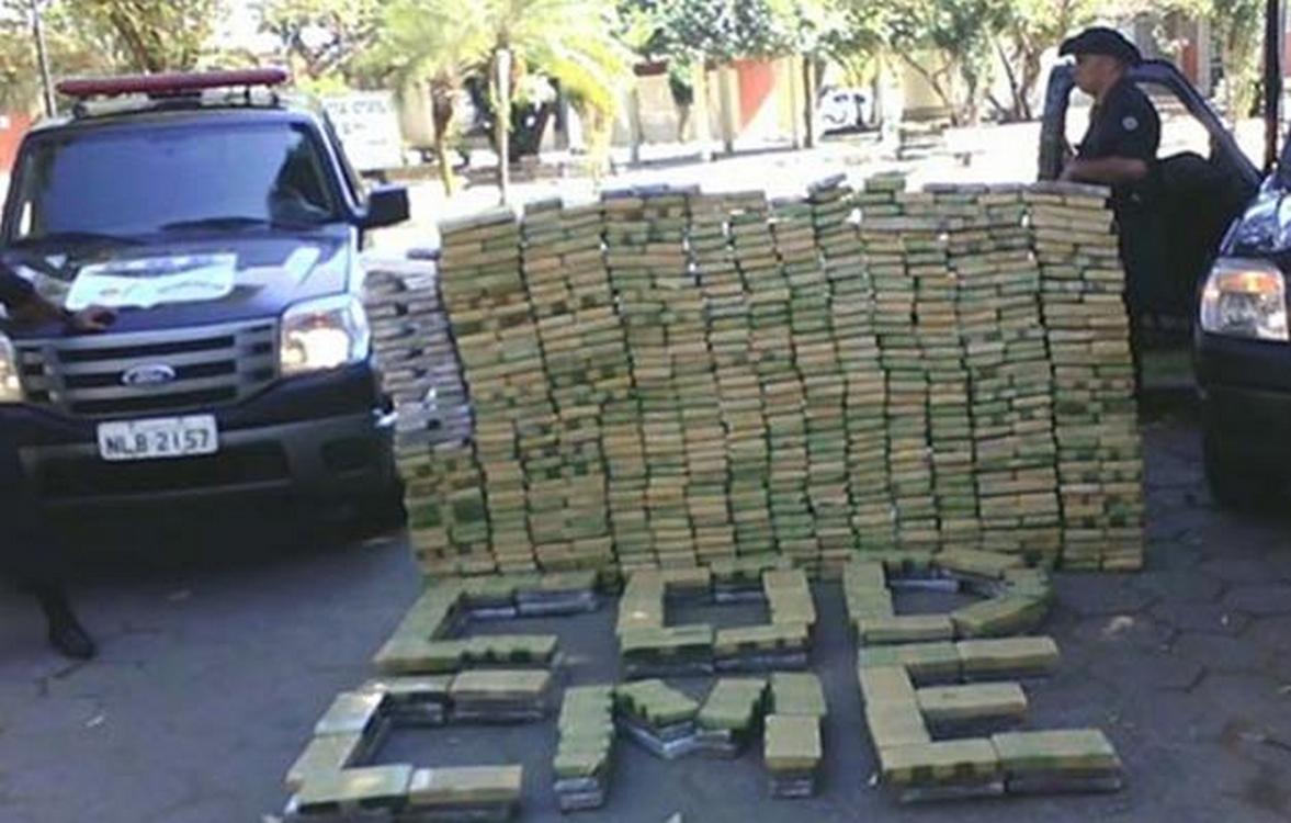 2012: Polícia apreendeu uma tonelada de drogas