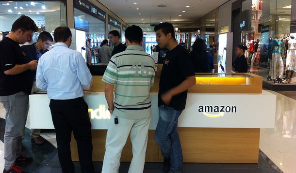 Amazon estreia quiosques Kindle no Brasil