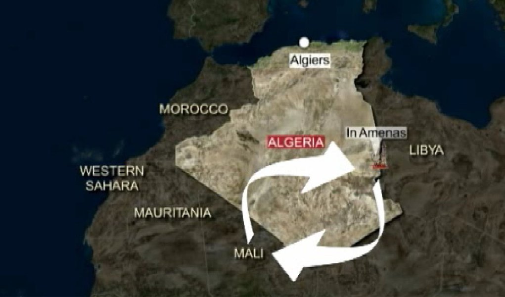 Reféns na Argélia são obrigados a vestir explosivos, diz TV