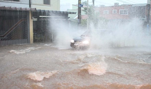 Chuvas param São Paulo