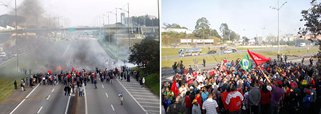 Grande São Paulo amanhece com protestos