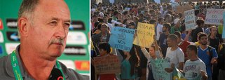 Felipão: protestos "não interferem no trabalho"