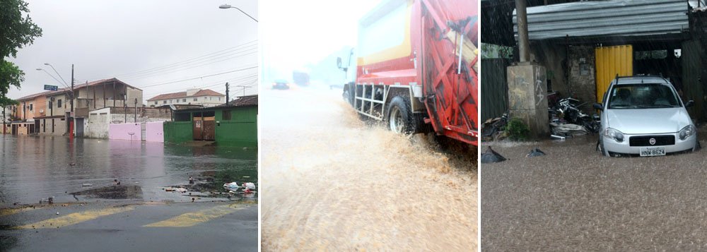 Chuvas trazem caos ao trânsito de BH