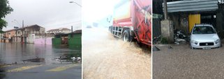 Chuvas trazem caos ao trânsito de BH