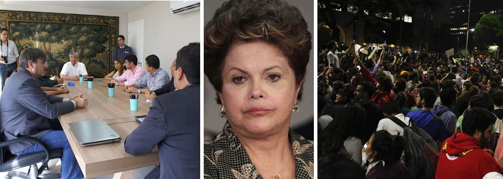 Collor elogia protestos e cobra do governador