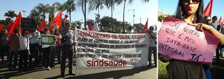 Servidor protesta contra parcelamento de reajuste