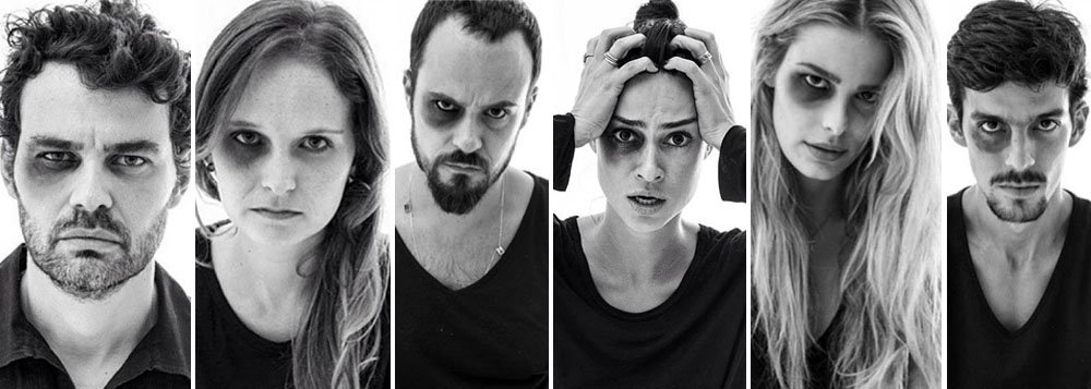Indignados, artistas dão soco na cara da PM