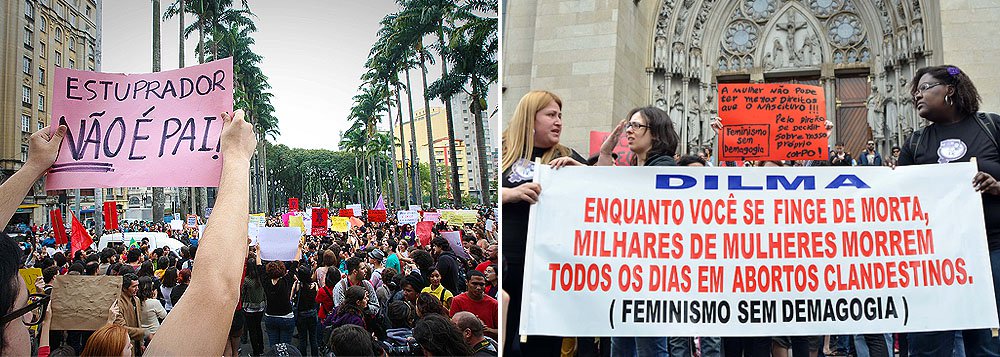 Protesto repudia Estatuto do Nascituro em São Paulo