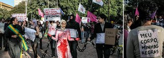 Estatuto do Nascituro motiva protesto na capital