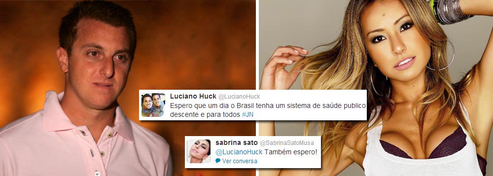 Huck pede um sistema de saúde público "descente"