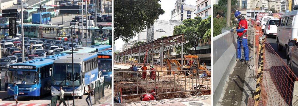 Ruas interditadas se multiplicam e complicam trânsito