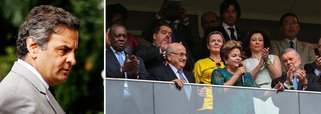 Aécio ironiza vaias a Dilma no Mané Garrincha