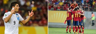 Espanha vence Uruguai por 2x1 na Arena Pernambuco