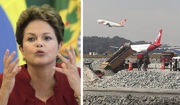 Dilma: País precisa investir “mais do que nunca” em aeroportos