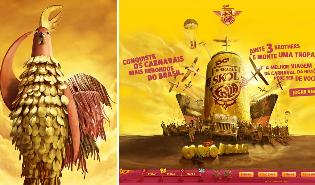 Promoção da Skol invade a web