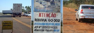 Justiça interdita GO-302 entre Itajá e Lagoa Santa