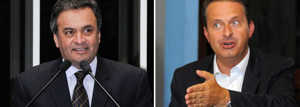Aécio brinca o São João com o "amigo" Eduardo