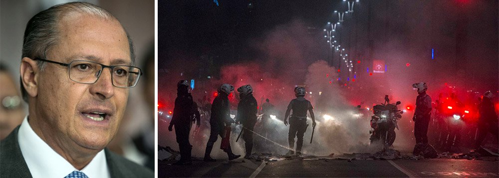 Alckmin sobre protestos: "Baderna inaceitável"