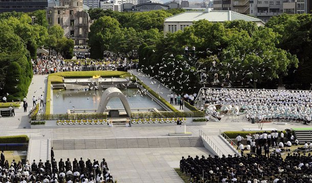 Japão lembra vítimas de Hiroshima