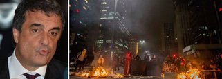 Cardozo condena atos de violência em protesto de SP