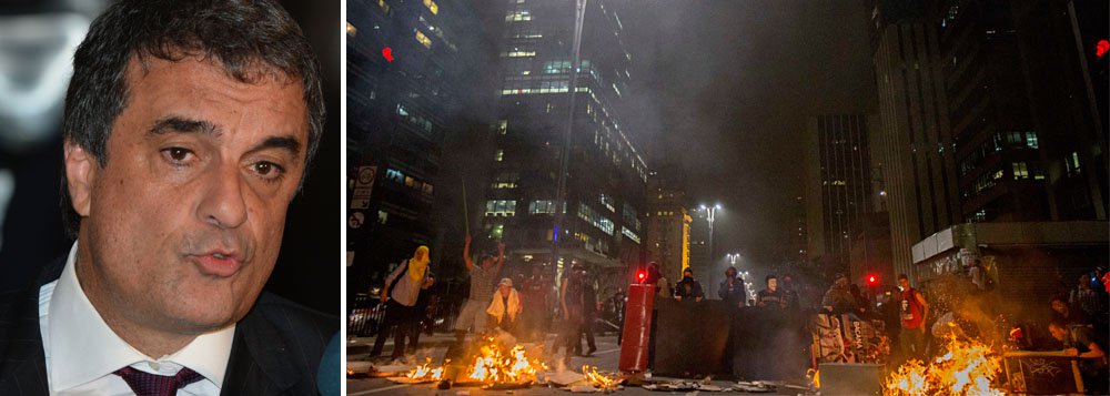 Cardozo condena atos de violência em protesto de SP
