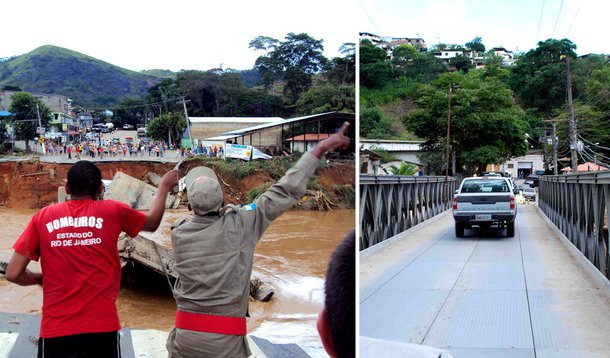 Disputa política atrasa reconstrução de pontes no Rio