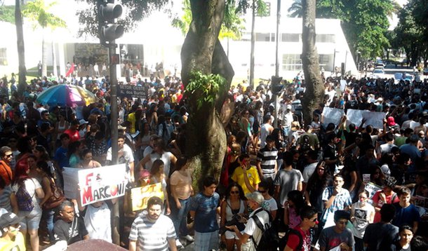 Marconi: protesto foi ato de ‘minoria partidária’