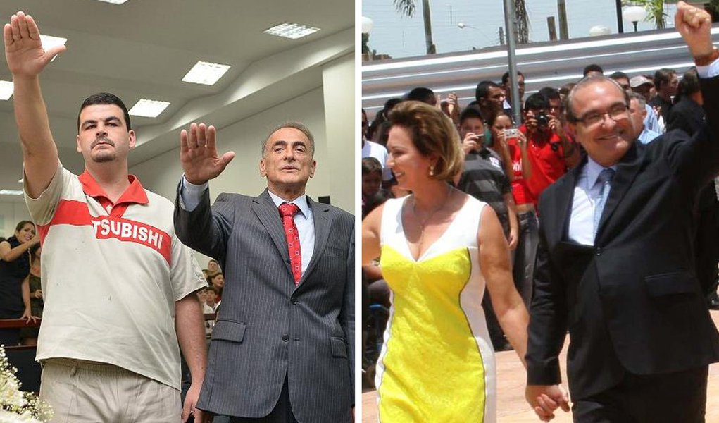 Jardel e Jânio tomam posse sem presenças de ex-prefeitos