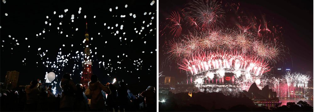 Já é 2013 em grande parte do mundo