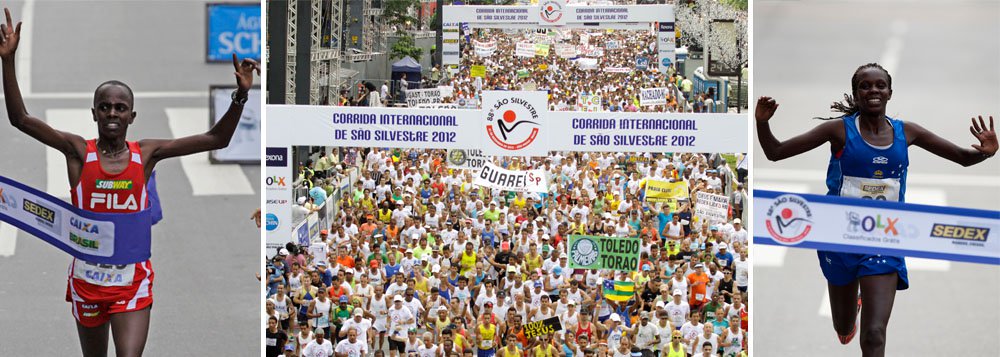 Quenianos dominam São Silvestre entre 25 mil