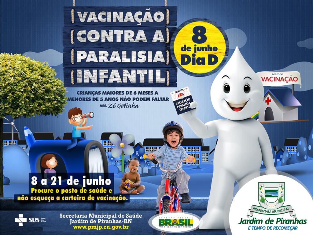 Campanha contra a paralisia infantil começa hoje